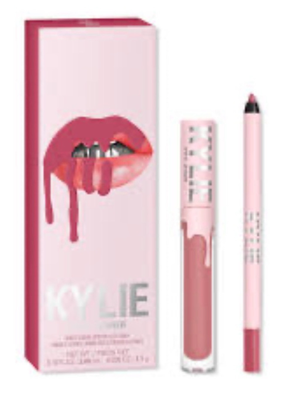 Kylie Cosmetics Lip Kit — Dusty Rose Pink Liquid Lipstick & Liner New